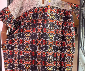 Robe tissu pagne
