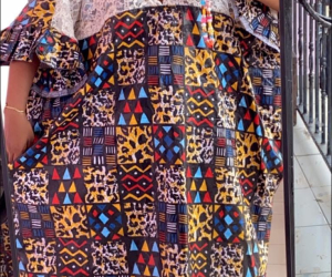 Robe tissu pagne